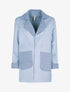 Veste légère style cuir retourné - Bleu charrette clair - 1