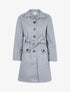 Manteau basique à dos boutonnière - Gris chiné - 1