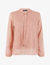 Blouse à col lavallière - Rose - 1