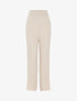 Pantalon en maille côtelée - Beige - 1