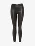 Legging en simili bande blanche - noir - 3