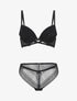 Ensemble push up texturé en dentelle - Noir - 4