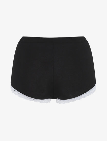 Ensemble pyjama côtelé débardeur et short - Noir - 5