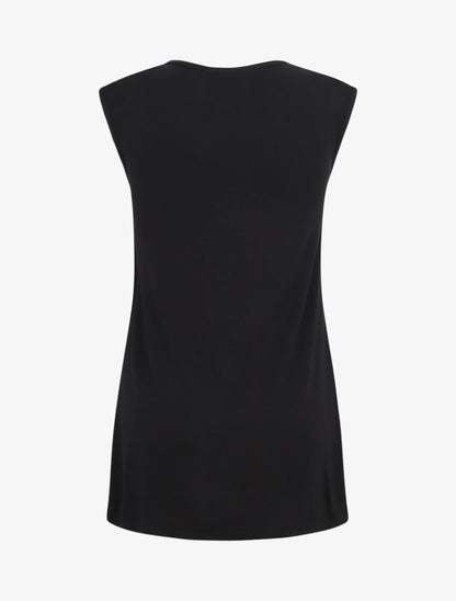 Robe pyjama unie - Noir - 2