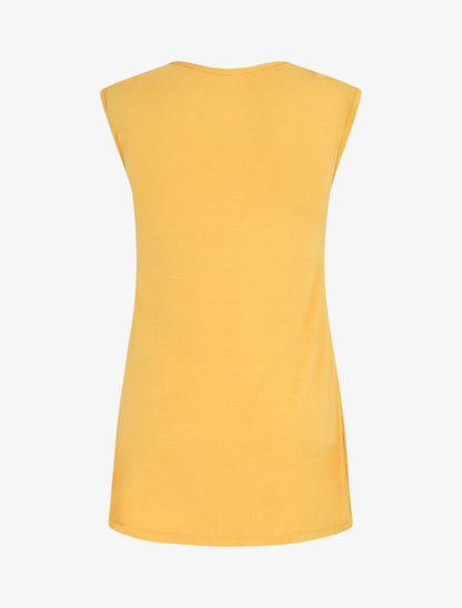 Robe pyjama unie - Jaune moutarde - 2