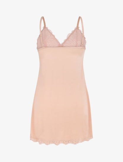 Robe nuisette à buste dentelle - Rose - 2