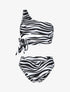 Bikini imprimé zèbre - Noir/blanc - 1