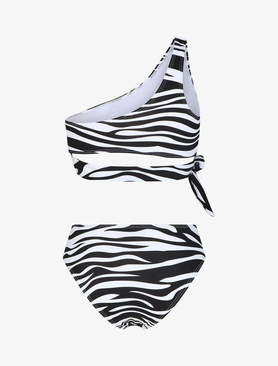 Bikini imprimé zèbre - Noir/blanc - 2
