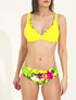 Bikini à imprimé tropical - Jaune - 1