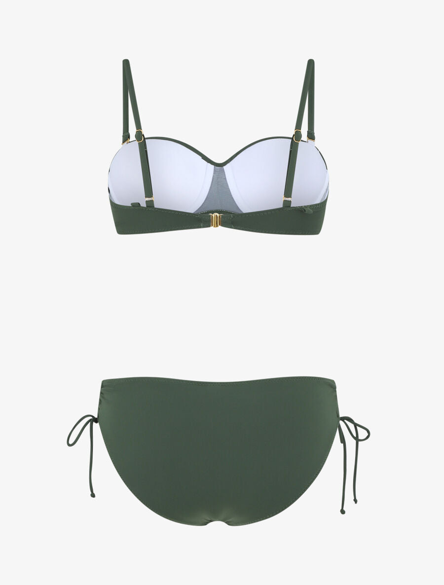 Bikini à noeud - Kaki - 3