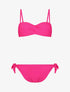 Bikini uni et noeuds - Fushia - 3