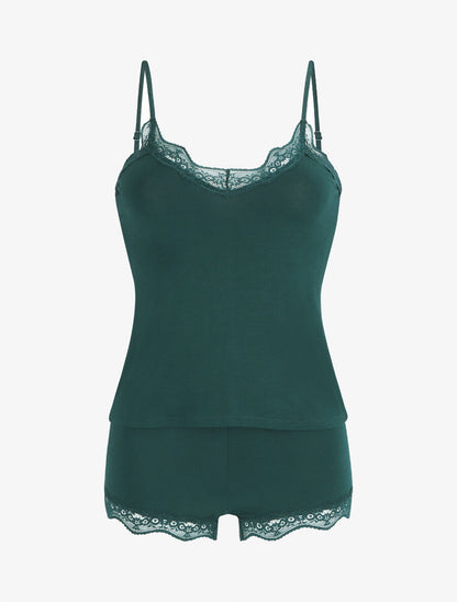 Ensemble caraco et short de pyjama - Vert sapin - 3