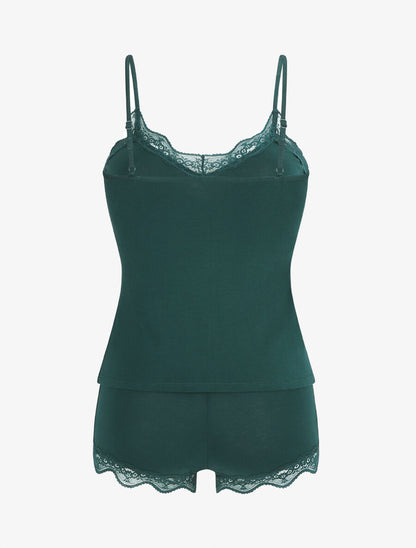 Ensemble caraco et short de pyjama - Vert sapin - 2