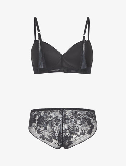 Ensemble lingerie en dentelle - Noir - 2