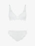 Ensemble soutien-gorge push-up et culotte en dentelle - Blanc - 1