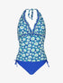 Maillot de bain tankini à fleurs - Bleu - 4