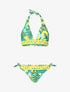 Bikini motif tropical - Jaune fluo - 3