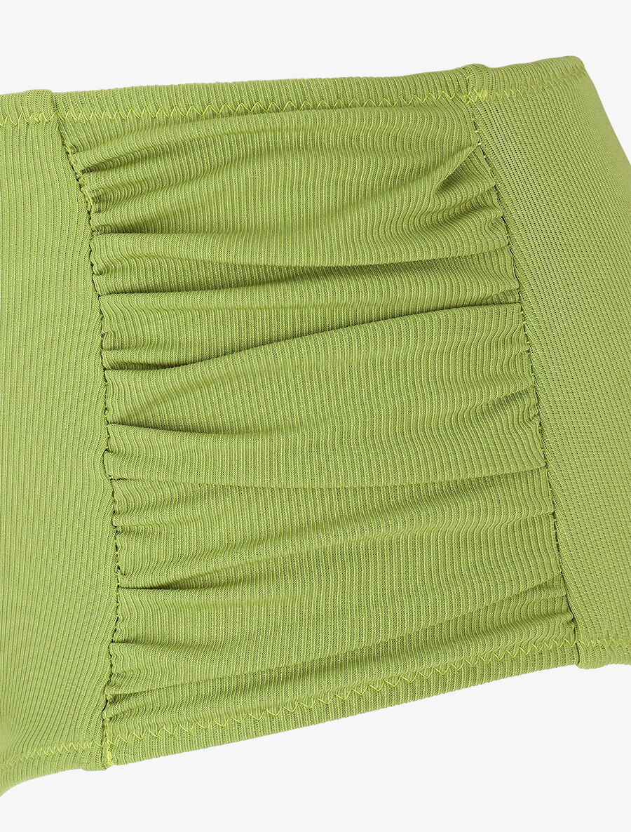 Maillot de bain 2 pièces taille haute - Vert anis - 3