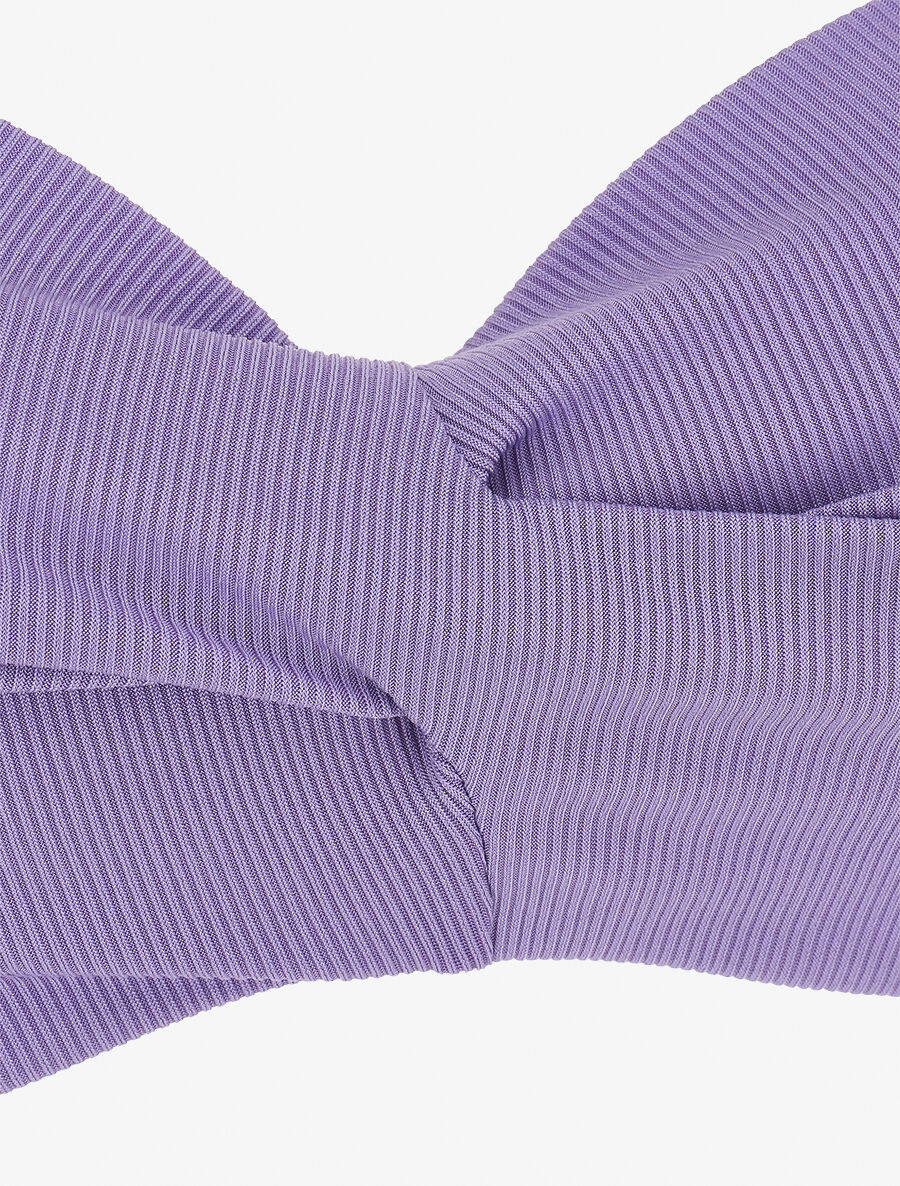 Maillot de bain 2 pièces taille haute - Lilas - 3