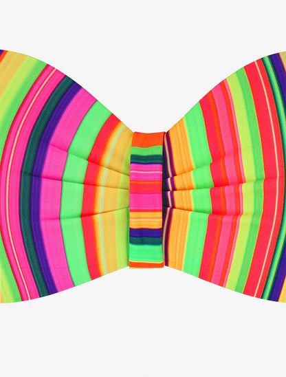 Bikini à imprimé rayures - Rose - 3