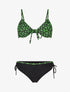 Bikini à imprimé graphique - Noir - 1