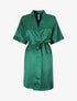 Ensemble kimono et nuisette satinés - Vert foncé - 6