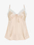 Ensemble caraco et short de pyjama satiné - Beige - 6