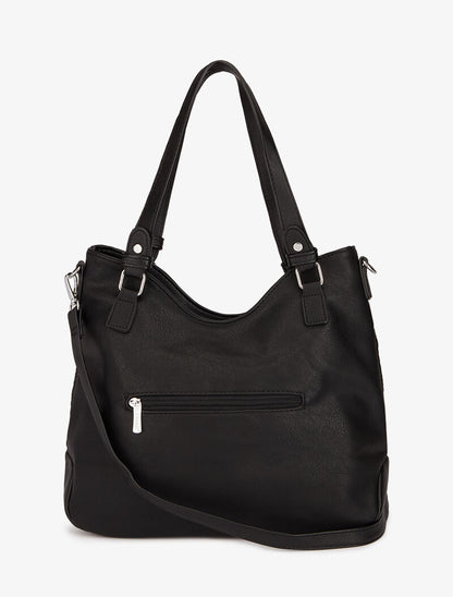 Cabas Camélia - Noir - 3