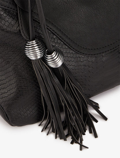 Cabas Camélia - Noir - 4