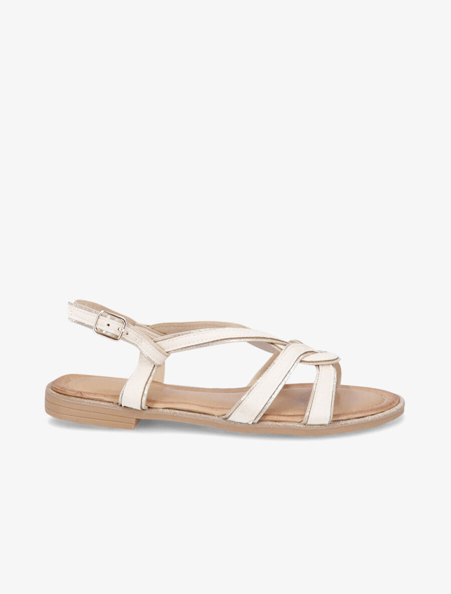 Suede slippers met gevlochten veters Inspee