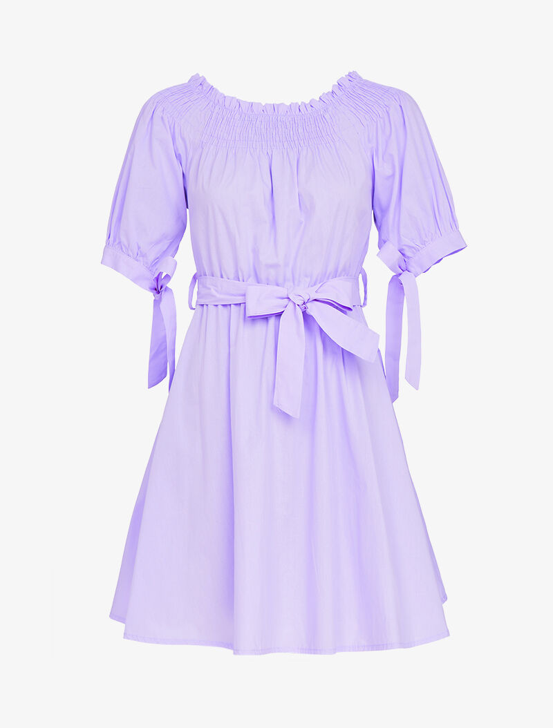 Robe patineuse col bardot new arrivals