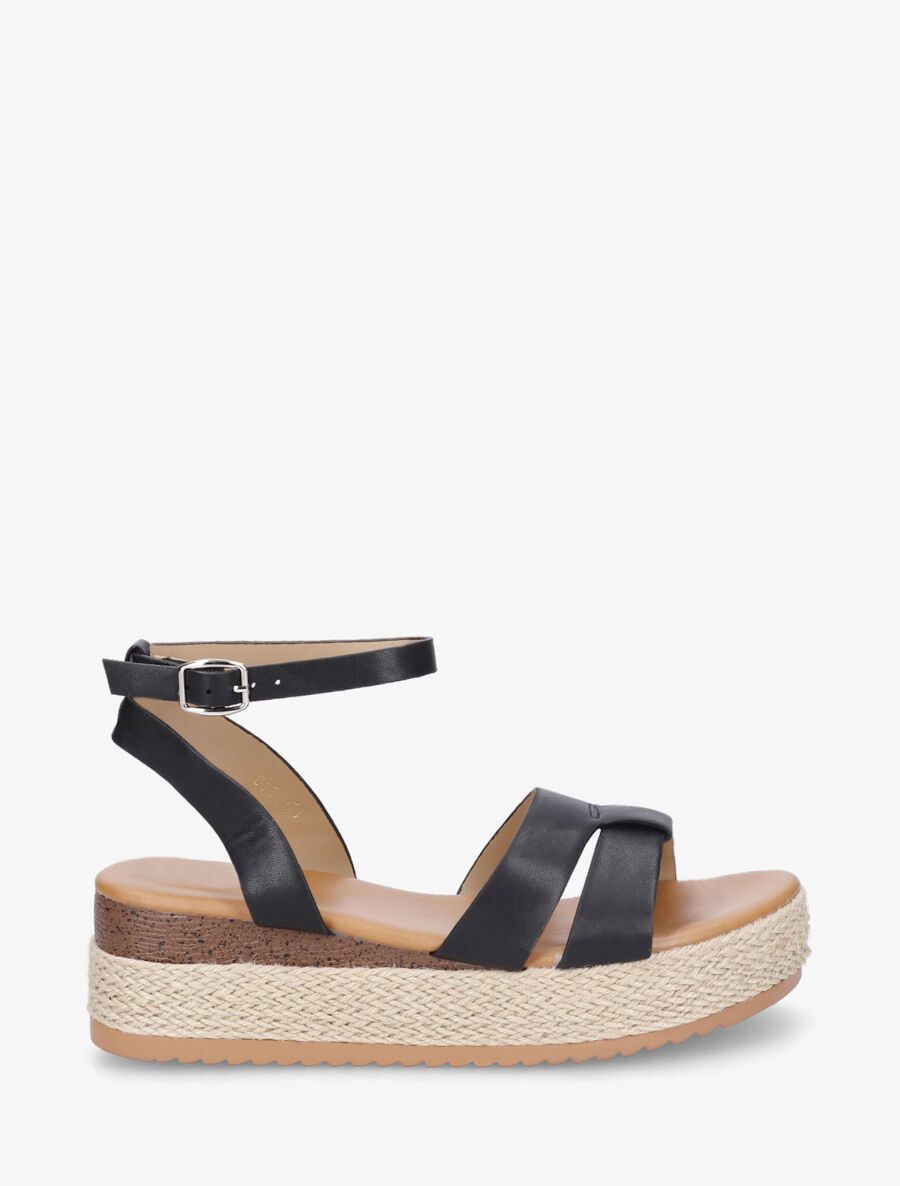 Sandali con zeppa media discount